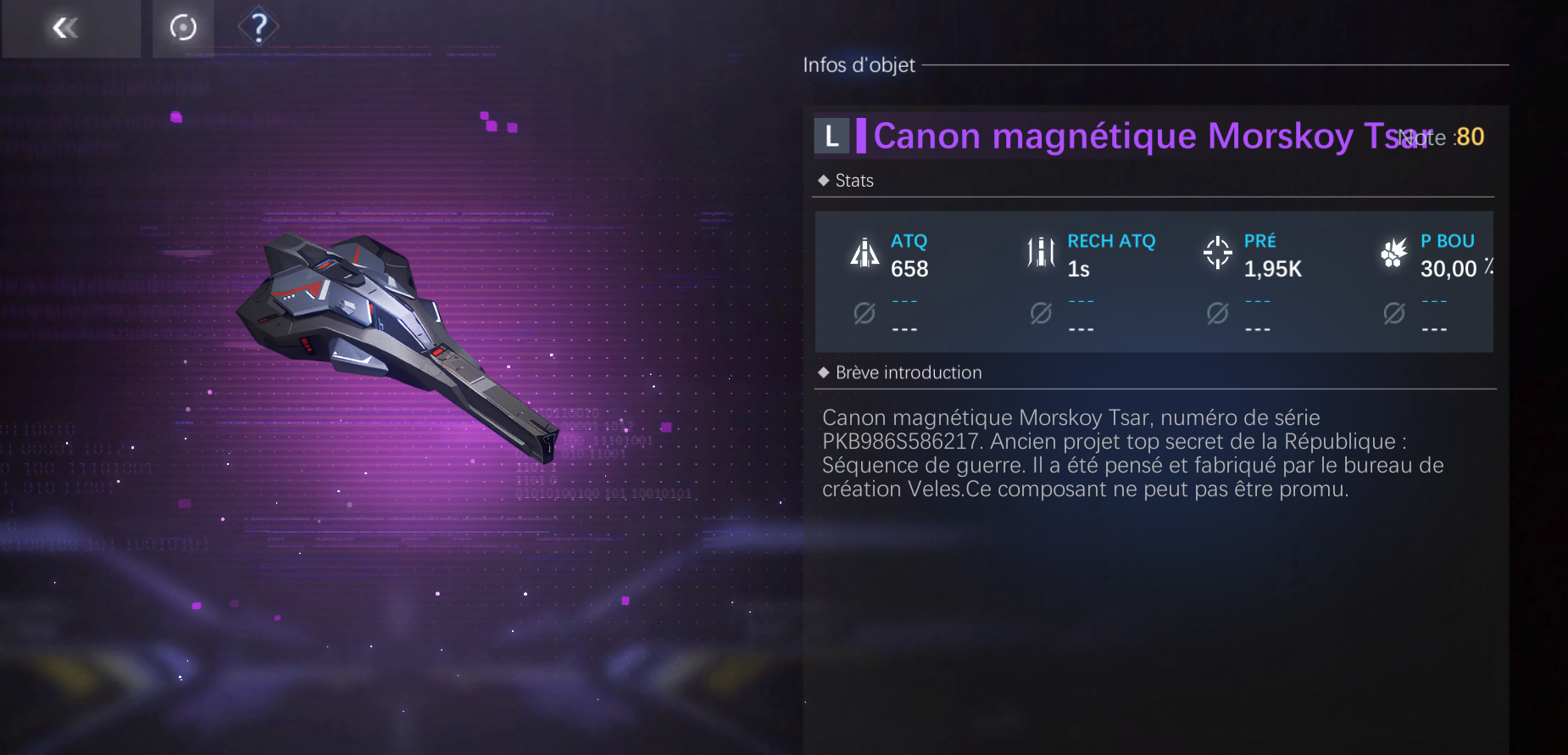 Canon magnétique Morskoy Tsar