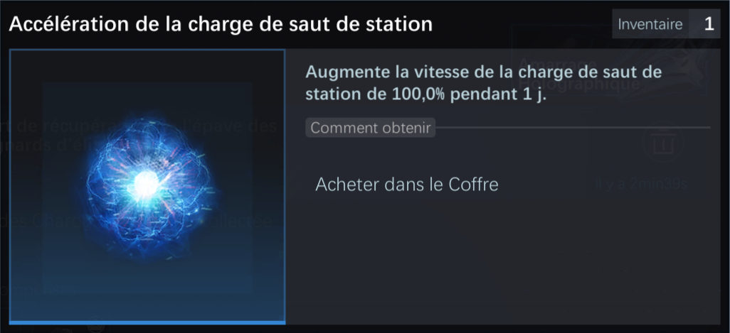 Accélération charge saut de station