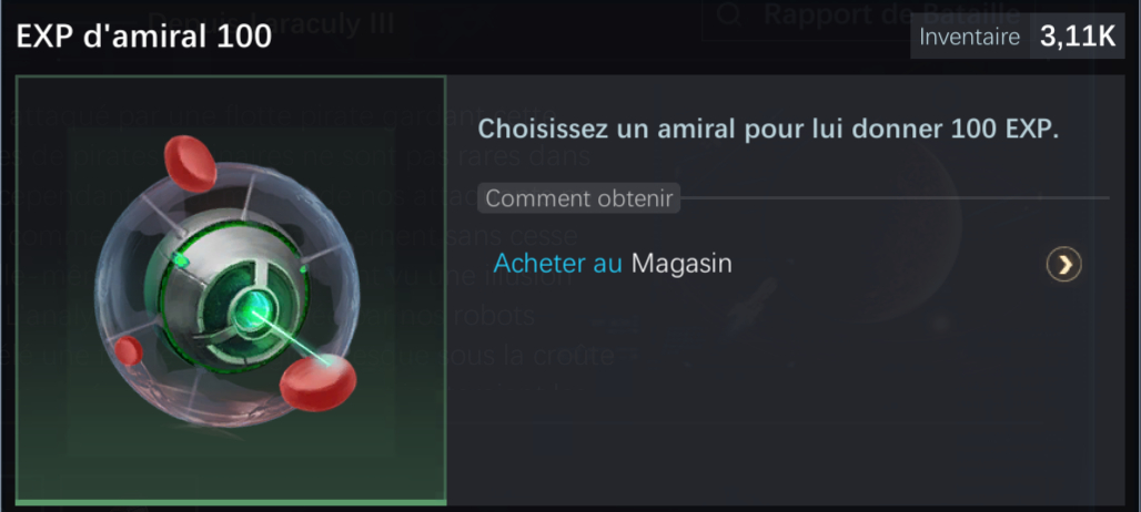 EXP amiral 100