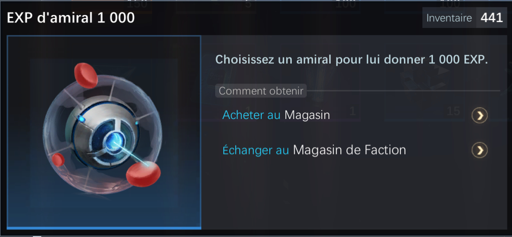 EXP amiral 1000