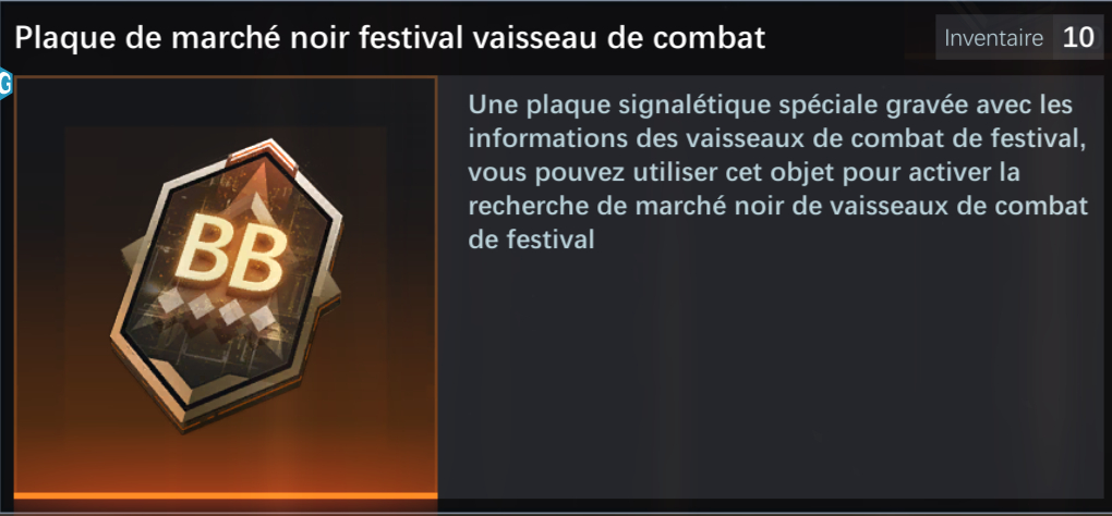 Plaque marché noir festival vaisseau de combat