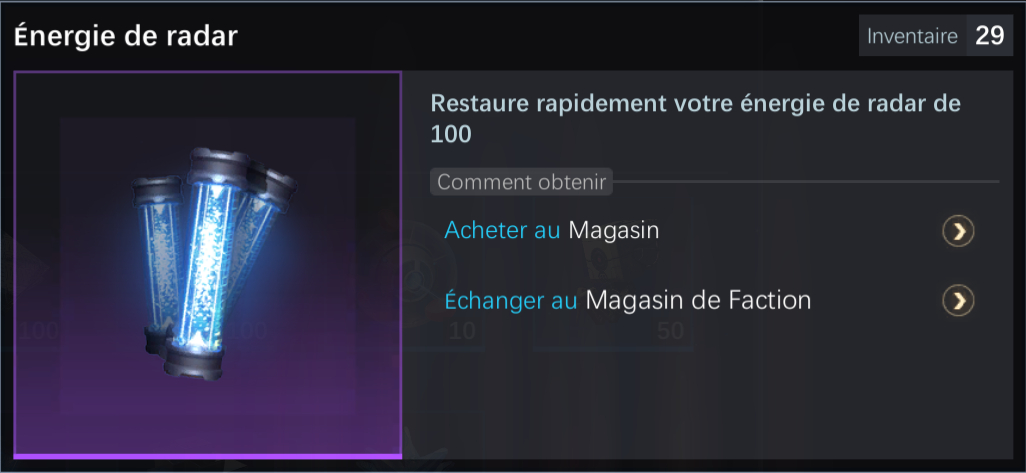 Energie radar 100